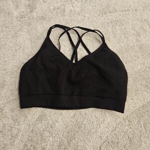 P'tula Black Strappy Sports Bra
